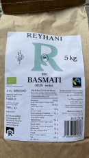 BIO Fairtrade Basmati weiss 5000g - NEUE Verpackung!